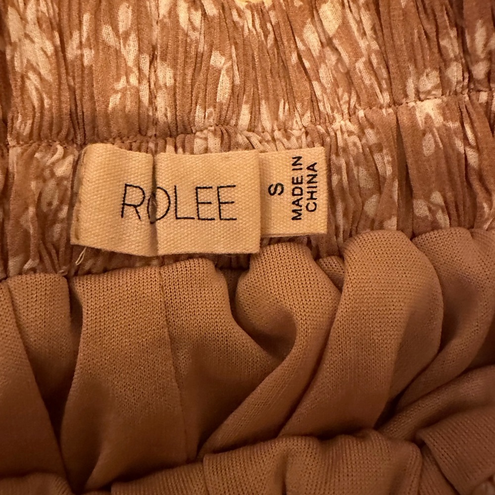 Rolee tan  Patterned Skirt